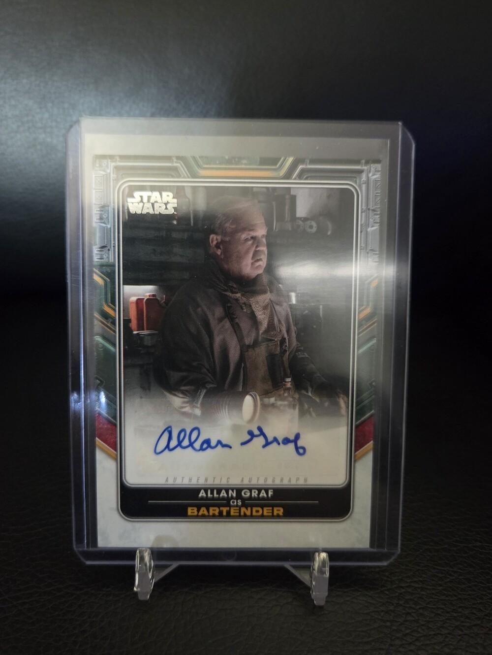 2022 Topps Star Wars The Book of Boba Fett Allan Graf Signed Bartender Card